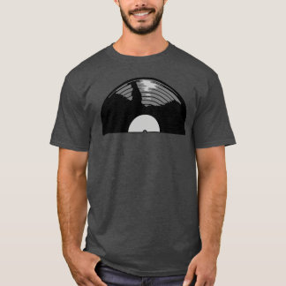T-shirt Amis de la musique de disque vinyle moitié