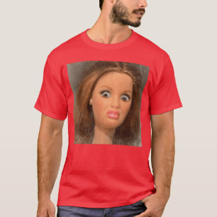 T-shirt Amis de mème de visage de poupée dégoûtant drôle
