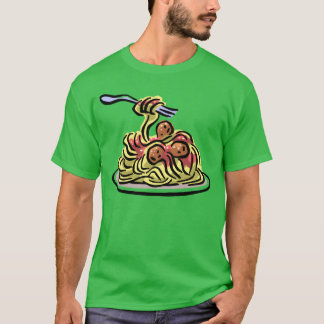 T-shirt amis de spaghetti
