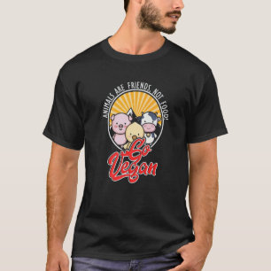 T-shirt Amis des droits des animaux Nourriture Végétalienn