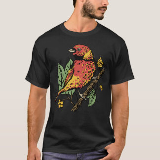 T-shirt Amis d'illustration d'oiseaux