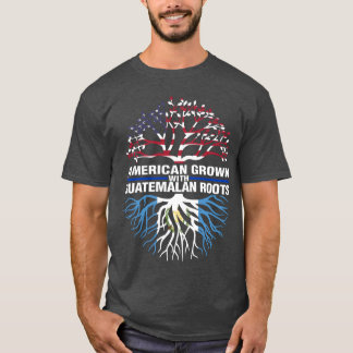 T-shirt Amis du drapeau guatémaltèque cultivé en Amérique