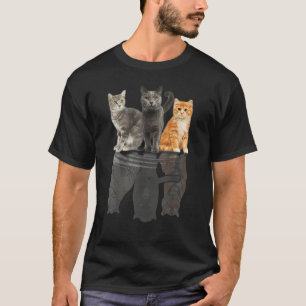 T-shirt Amis du tigre de réflexion de chats de femmes Mign
