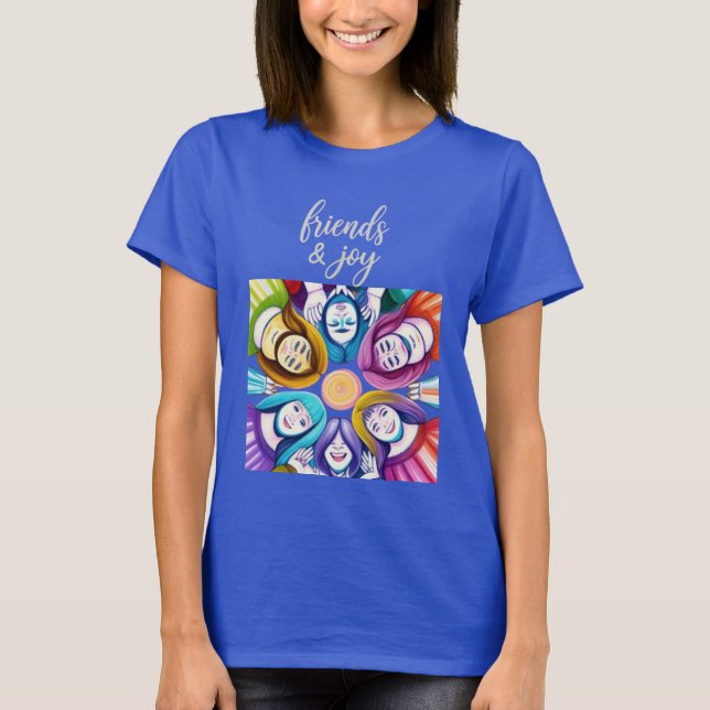 T-shirt Amis et joie (Devant)