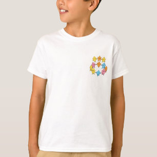 T-shirt Amis Étoiles Colorés Danseurs Enfants Gais