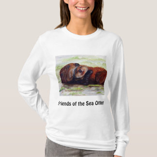 T-shirt Amis femmes de chemise de douille de loutre de mer