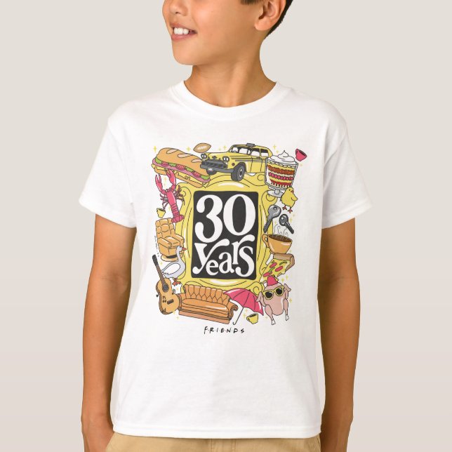 T-shirt AMIS™ | Graphique de 30 ans (Devant)