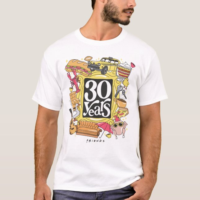 T-shirt AMIS™ | Graphique de 30 ans (Devant)