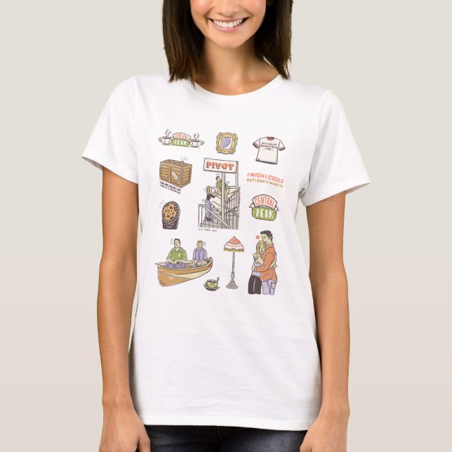 T-shirt AMIS™ | Icônes de dessin (Devant)