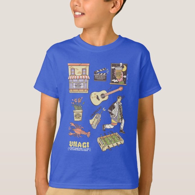 T-shirt AMIS™ | Icônes de dessin graphique 4 (Devant)