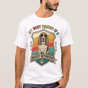 T-shirt Amis Lunettes de soleil de chien Retriever Basset