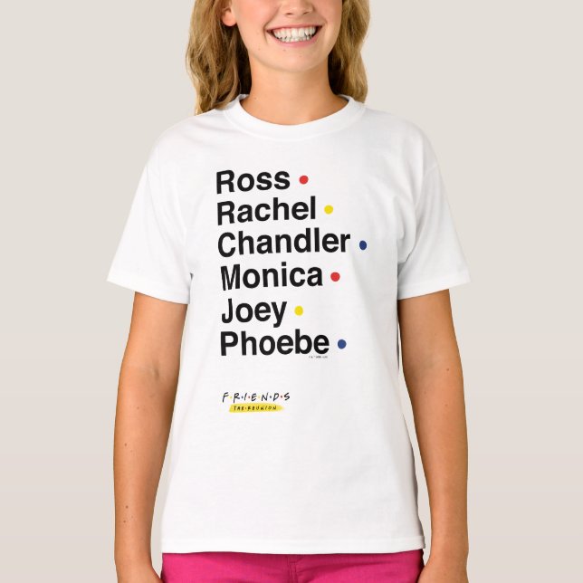T-shirt AMIS™ | Noms de caractères 2 (Devant)