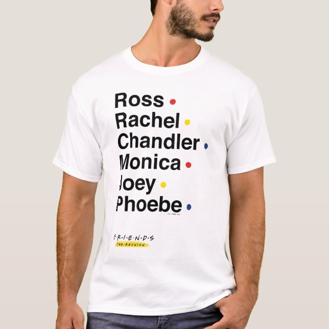T-shirt AMIS™ | Noms de caractères 2 (Devant)