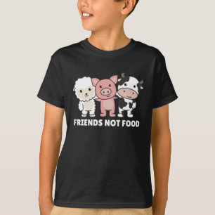T-shirt Amis pas de nourriture Végétal mouton Vache de por