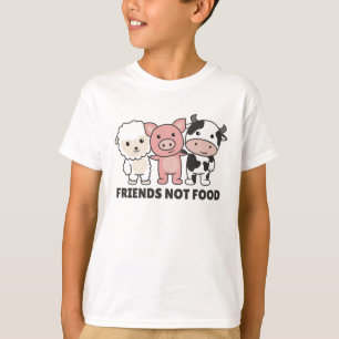 T-shirt Amis pas de nourriture Végétal mouton Vache de por