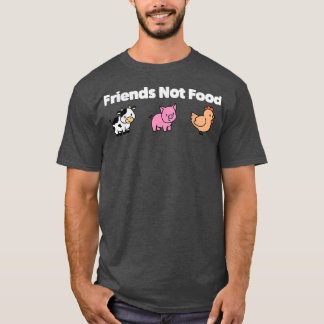 T-shirt Amis pas de nourriture Végétarien 499