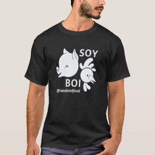 T-shirt Amis Pas Nourriture Garçon De Soja Tofu Végétalien