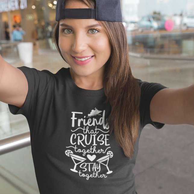 T-shirt Amis Qui Croisière Ensemble Groupe Voyage Vacances (Créateur téléchargé)