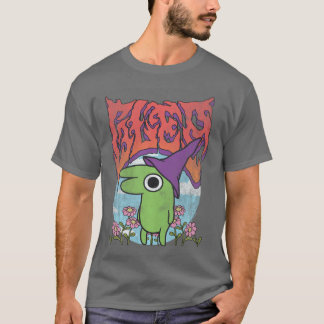 T-shirt Amis souriants Glep Fleurs Lourdes Métalliques Vin