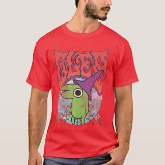 T-shirt Amis souriants Glep Fleurs Métalliques Lourdes Vin