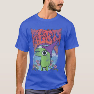 T-shirt Amis souriants Glep Fleurs métalliques lourdes vin