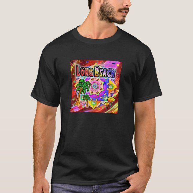 T-shirt Amis Tropical Long Beach (Devant)