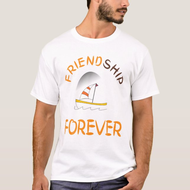 T-shirt Amitié Navire Amitié pour toujours Girami Boyfrien (Devant)