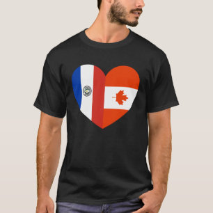 T-shirt Amitié Pour Le Canada Et Le Paraguay
