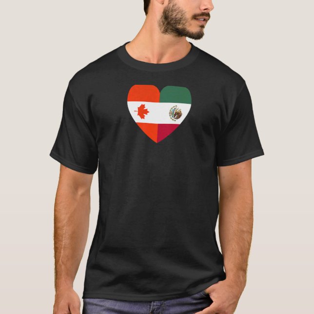T-shirt Amitié pour toujours Mexique et Canada Premium (Devant)