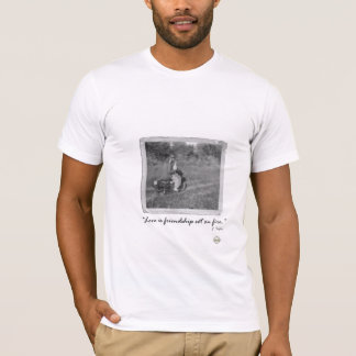 T-shirt "amitié réglée sur le feu "