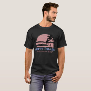 T-shirt Amity Island vous souhaite la bienvenue Jaws Retro