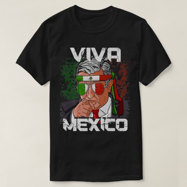 T-shirt AMLO Viva Meico (Design devant)