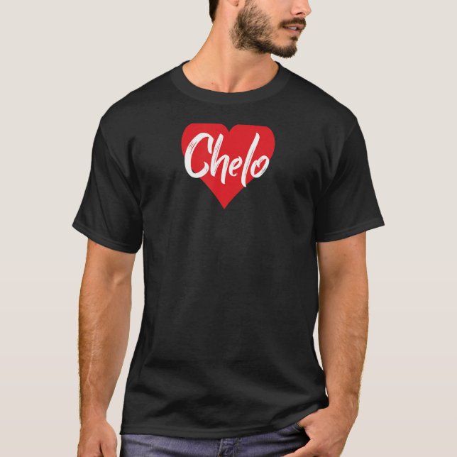 T-shirt Amo A Chelo Primer Nombre Yo Corazón (Devant)