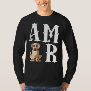 T-shirt Amor Love Labrador Retriever Chien Maman