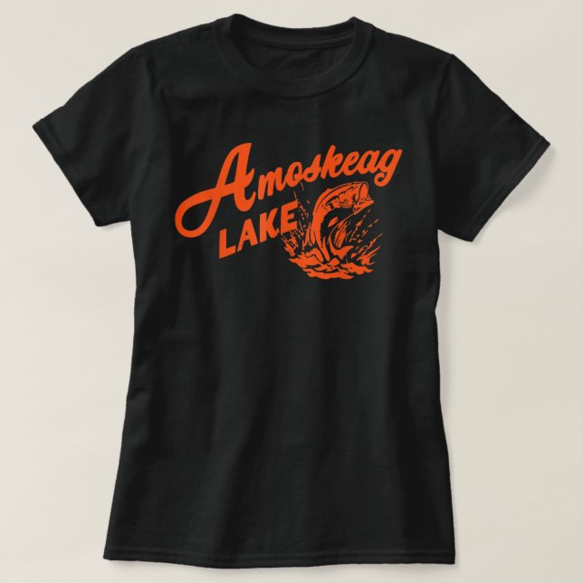 T-shirt Amoskeag Lake Gift For Fishing Lover 2022  (Design devant)