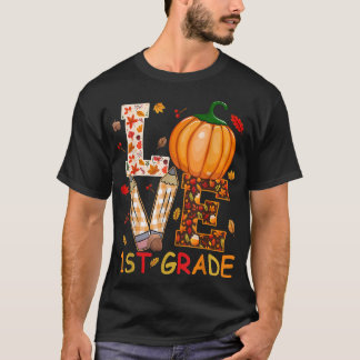 T-shirt Amour 1er Bon thanksgiving d'automne étudiant T