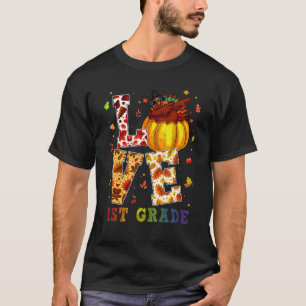 T-shirt Amour 1ère année Bonne automne Y'all Automne pour