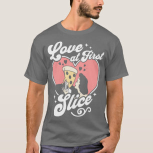 T-shirt Amour à la première tranche Pizza Lover Funny Vale