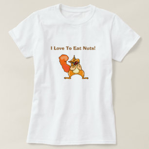 T-shirt Amour À Manger Des Noix Drôle Sale Humour Plaisant