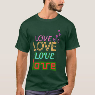 T-shirt amour amour amour amour ami