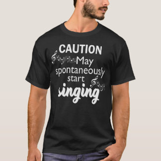 T-shirt Amour amusant à chanter un cadeau
