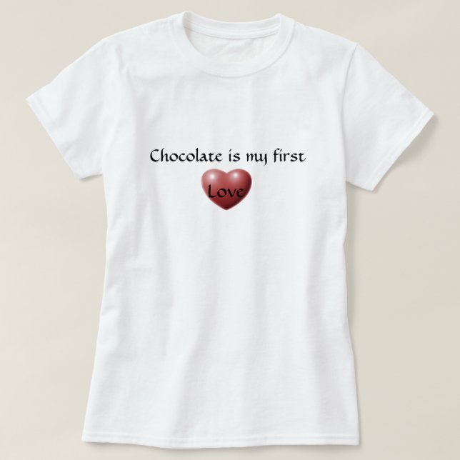 T-shirt Amour au Chocolat (Design devant)