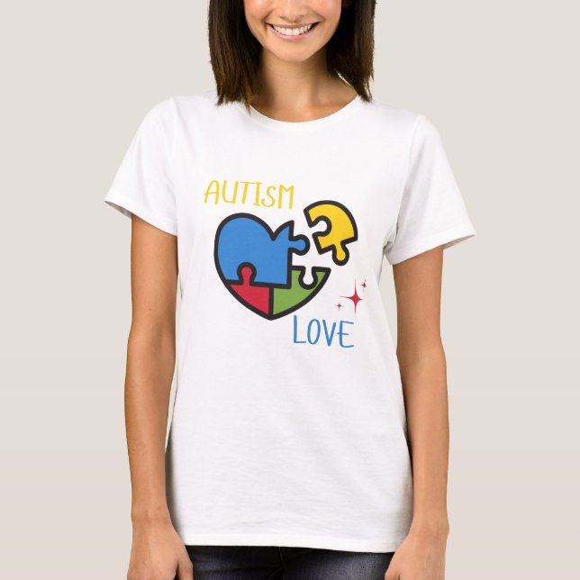T-shirt Amour autiste (Devant)