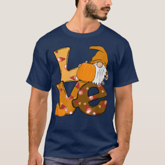 T-shirt Amour Automne Thanksgiving Gnomes