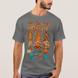 T-shirt Amour Automne Yall Gnome Automne Classique Feuille