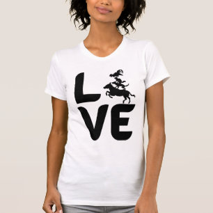 T-shirt Amour avec les animaux comme O, Cheval, Chien, Cha