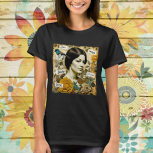 T-shirt Amour, Beauté, Inspirer, Rêve et Espoir Dame Vinta