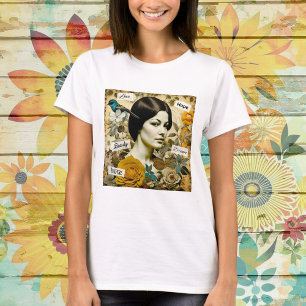 T-shirt Amour, Beauté, Inspirer, Rêve et Espoir Dame Vinta