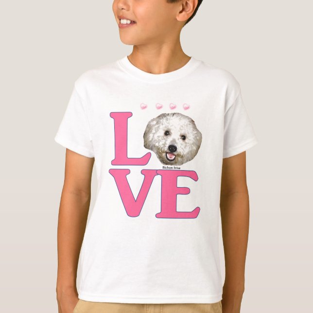 T-shirt AMOUR Bichon Frise (Devant)