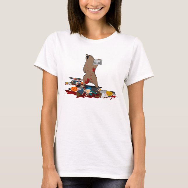 T-shirt Amour Boomboxes d'ours (Devant)